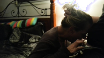 MILF suck lover's cock then hubby's