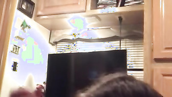 Beautiful White Girl gives head