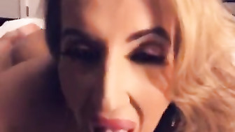 Classy MILF sucks and rides BBC