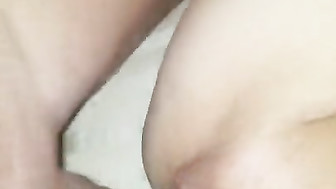 Huge Creampie for Neighbor Wife
