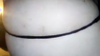 Licking her white pussy