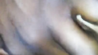 Licking her white pussy