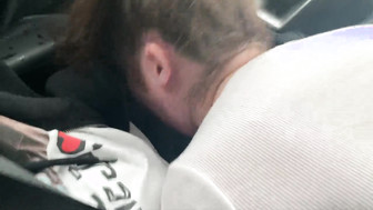 Black Cock Sucking in the Car