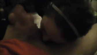 GF blowing her boyfriend and his friend