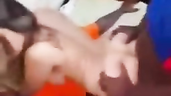 First time with Black Cocks for Girlfriend