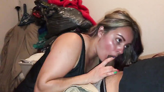 Double Cock Sucking from Wife