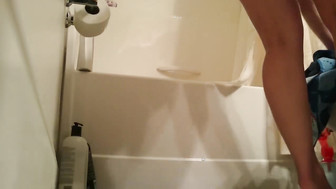 Hotwife Milf Clean Her Bathroom