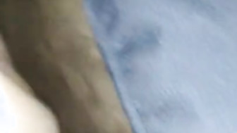 Blonde gf Creams all over black cock