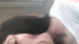 White Gf Sucking BBC and Swallow cum