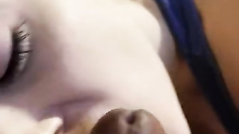 Sexy White Girl Sucks Big Black Cock