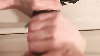 Homemade Gloryhole for Hotwife