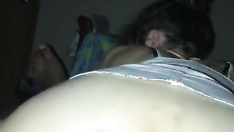 Tight white pussy rides a black cock